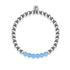 Coy | Argent | Aigue-marine | Bracelet d'expression de pierres précieuses